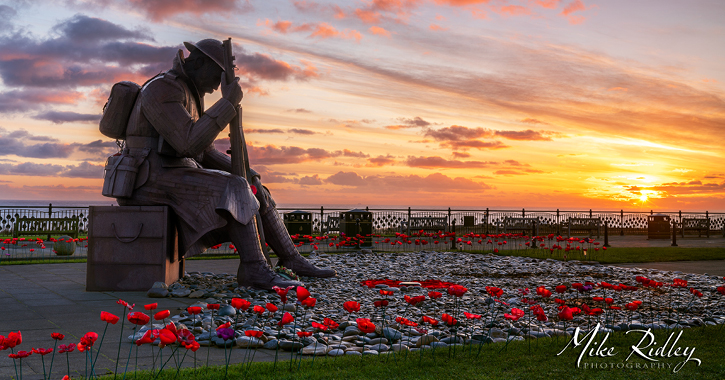 Tommy at Seaham during sunrise by Mike Ridley